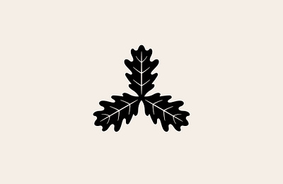 Oak triangle black branding business cosmodrome art creative design graphic design illustration leaf logo logofolio malina cosmica nature oak plant portfolio style tree triangle vector