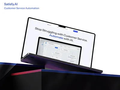 Satisfy.AI - Customer Service Automation ai automation branding customerservice figma ui uidesign webdesign website