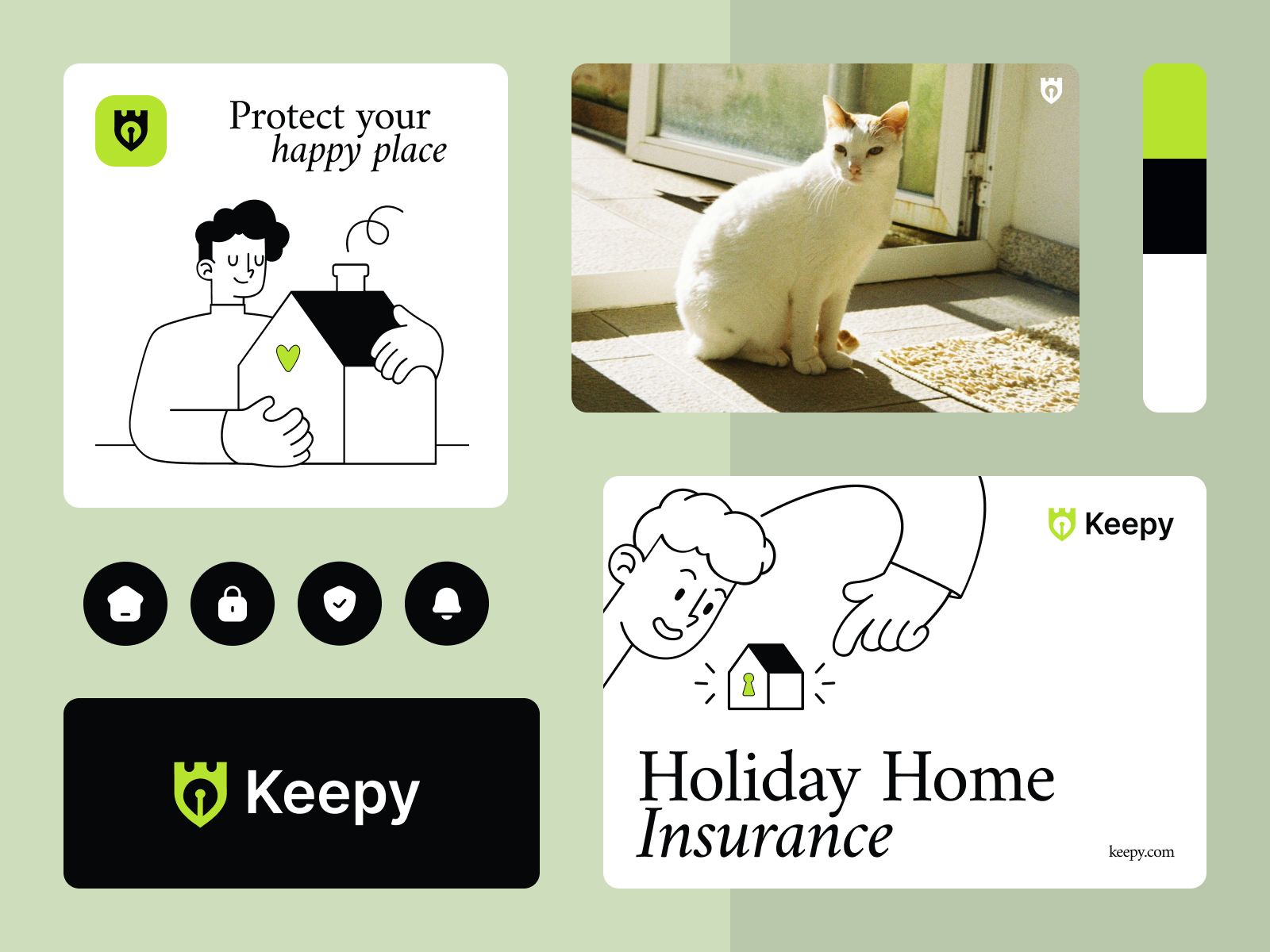 Keepy Insurance Branding by Halo Branding for HALO LAB on Dribbble