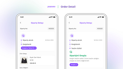 E-commerce App Order Detail Page app design landing page mobile order detail ui user interface ux