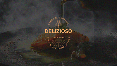 DELIZIOSO_Cuisine cafe Logo brand identity branding combination mark cuisine cafe logo cuisine logo graphic design logo logo design logo mark logodesign