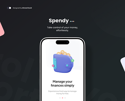 Spendy - Finance Mobile App app design charts finance finance app mobile app ui wallet