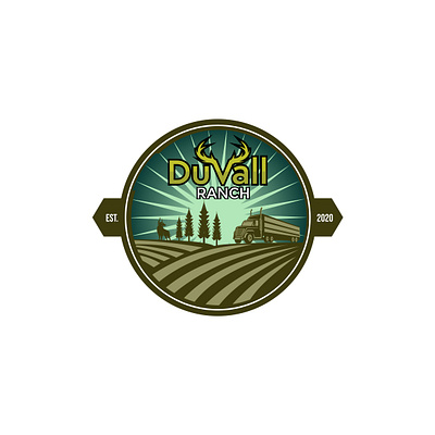 Duvall Ranch branding design graphic design illustration logo vector