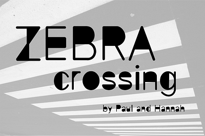 ZEBRA crossing font cartoon creative cute font font design fonts graphic design handwriting handwritten lettering modern motion graphics script zebra zebra cossing