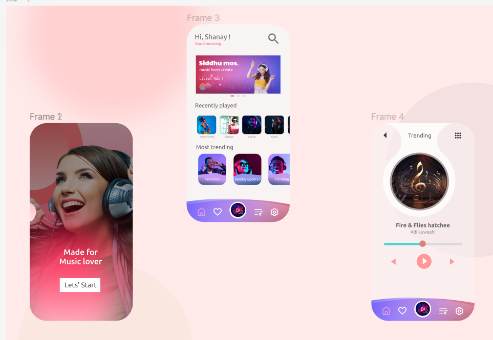 MUSIC APP UI DESIGN by BHANU PRATAP SINGH on Dribbble