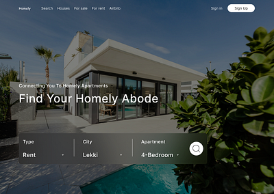 Homely - Home booking website