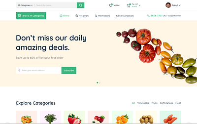 Grocery Website Design