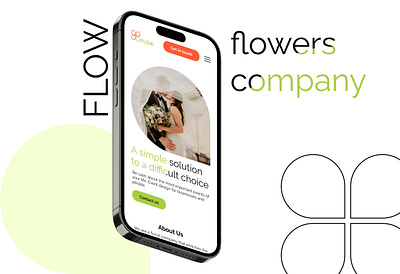 Flowers company website animation ui ux ux design web design website