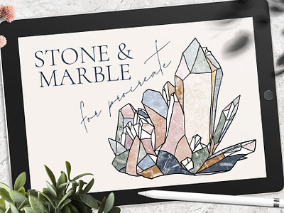 Stone & Marble Brushes for Procreate