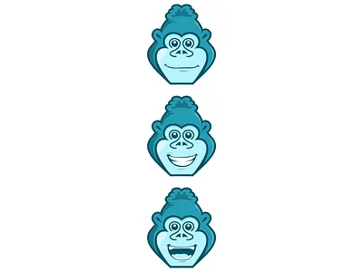 Gorilla branding gorilla graphic design logo logodesign mascot monkey smile vector