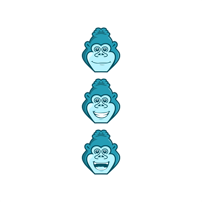 Gorilla branding gorilla graphic design logo logodesign mascot monkey smile vector