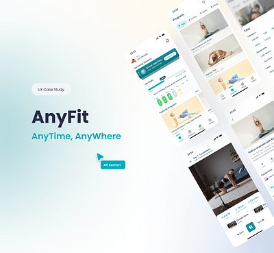 AnyFit Case Study: A Home Workouts App Project anyfit case study creativedesign fitness gym homeworkouts mobile ui user experience userinterface ux ux design
