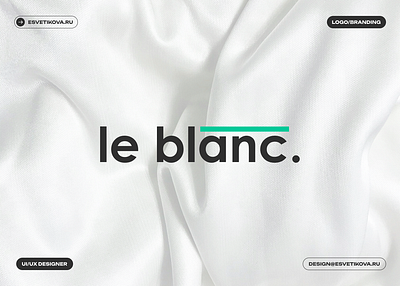 Le blanc | Logo design branding design figma graphic design illustration logo mobile ui ui design ux