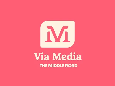 Saturday Type Club: Week 129 "Via Media" brand branding latin lock up middle ground middle ground made monogram pink satrday type club typography v vm