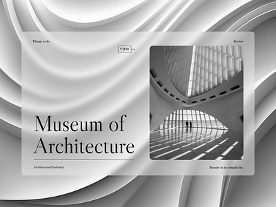 Museum of architecture branding design web