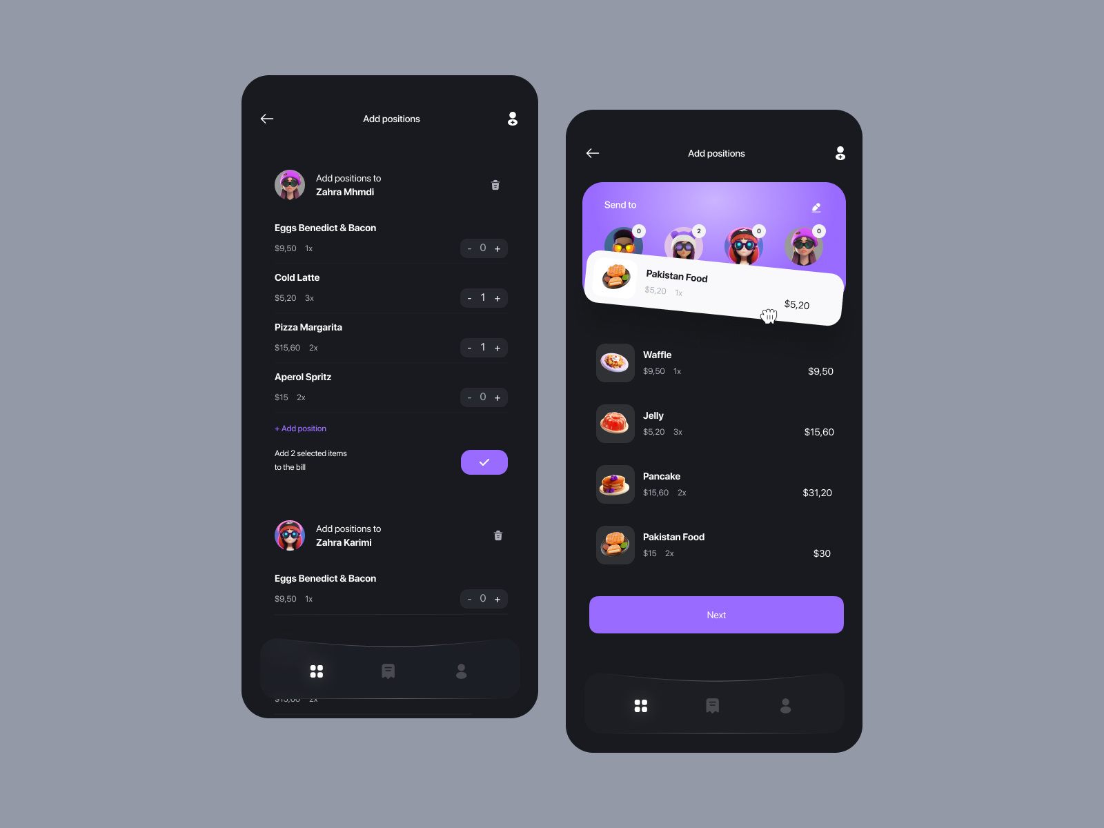 Mobile Payment Assistant Application UI by Roohi Koohi on Dribbble
