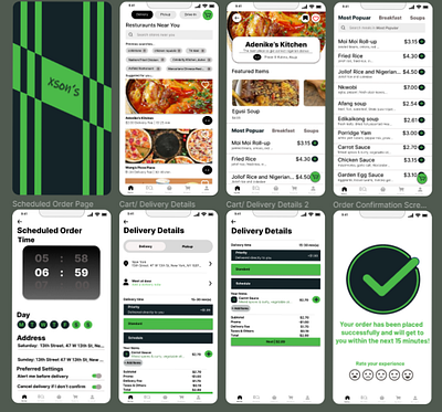 xson (Food Delivery App) branding graphic design ui