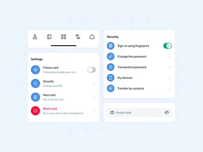 blu icons in UI banking icon blu icon pack icons