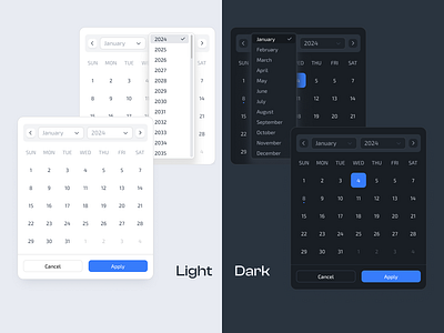 Date Picker- daisyui animation date picker date range picker daysiui design system inspiration modern nextjsui telwindcss ui