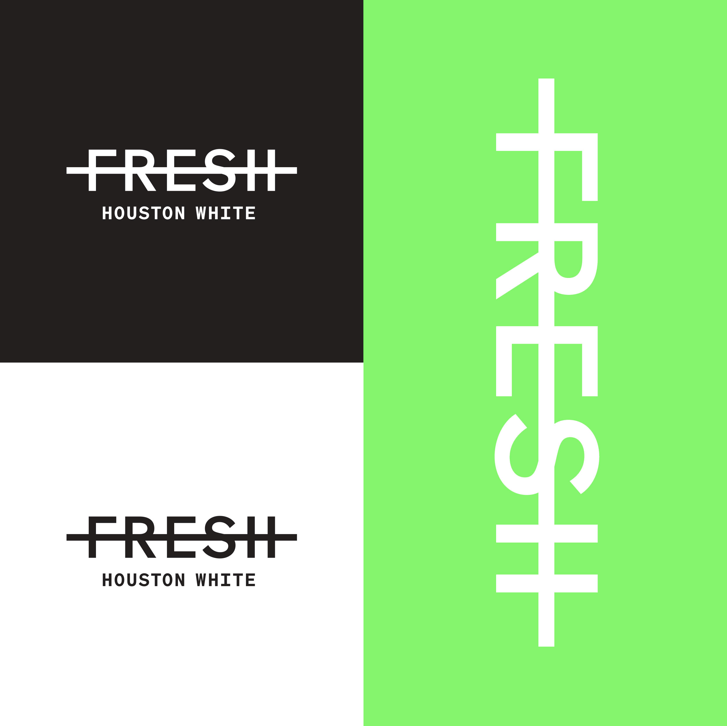 FRESH by Houston White - Brand Identity branding design logo sam soulek soulseven typography