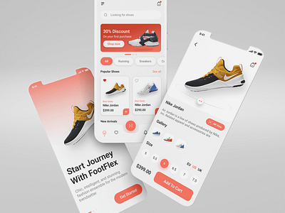 Shoes App - Mobile App app design dinmohammad ecommerce mobile app mobile app mobile app redesign shoes app shoes app mobile app shoes app design shoes store app design trendy uiux