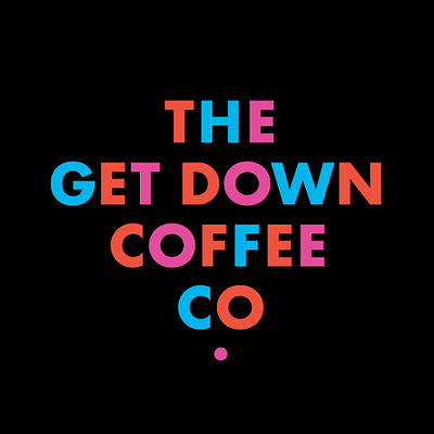 The Get Down Coffee Co. - Brand Identity badge branding design graphic design logo sam soulek soulseven typography
