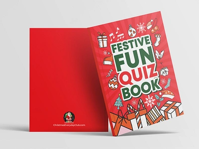 Book Cover Design - Festive Fun Quiz Book amazon book cover book cover design bookillustrations branding childrenbook childrenbookillustrator childrenbooks coloringbook festive fun graphic design illustration kdp kidsbooks quiz book storybook uk usa