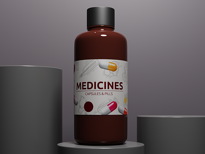 3D Product Rendering And Design. For Ecommerce. 3d 3d product design and mockup 3d product making 3d product rendering medicine bottle rendering product design
