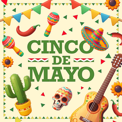 Happy Cinco De Mayo Amigos! 3d cartoon cinco de mayo cute design festival icon illustration mexican mexico pastel rendering