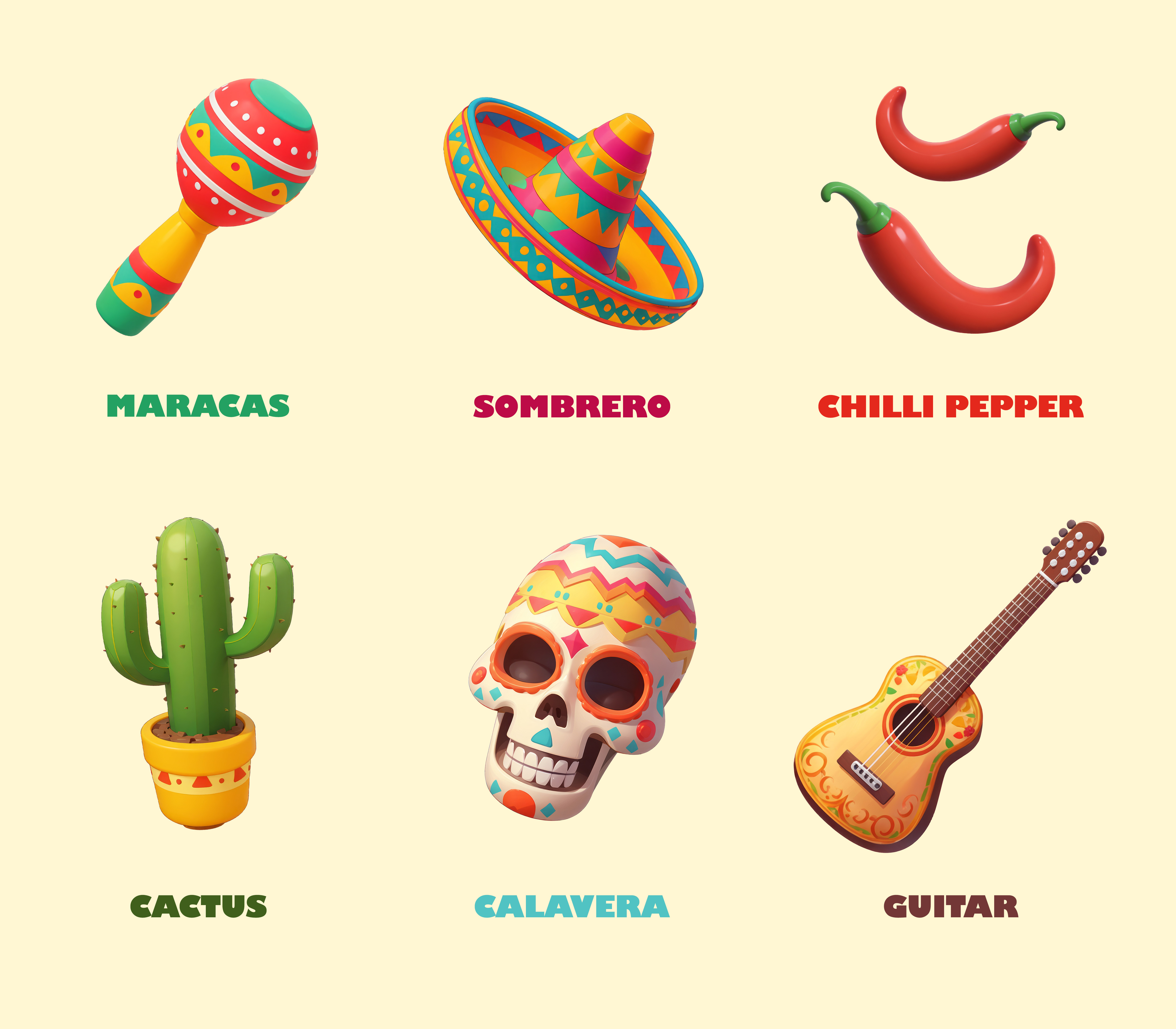 Example of 3D Icon Cartoon Illustration 