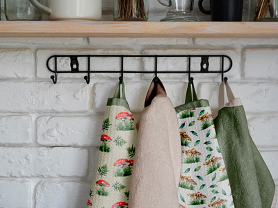 Fungus & Fun Cozy Kitchen Towel Design productmockup