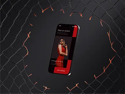 Red Hot Fashion: Unveiling Our Chic Shopping App Concept 💃🛍️ cart dark mode edge fashion hot ios minimal mockup red red dress sharp shopping stunning style