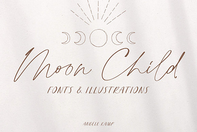 Script font Moon Child sans serif calligraphy display duo family font fonts handwriting handwritten pair sans serif script font serif signature typeface