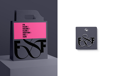 F&F goodies enamel pin ligature logo pin