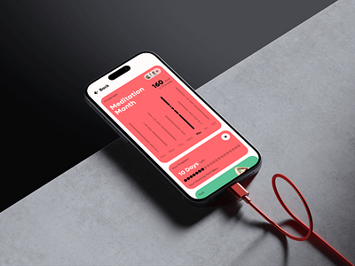 Elevate Your Wellness Journey: Introducing Our Healthify App 🌿 chart concept exercise fitness goals healthifyl healthy minimal mockup monitor progress trending ui wellbeing wellness