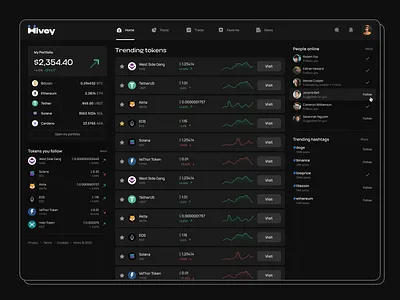 Hivey — SocialFi Web3 platform blockchain branding clean crypto defi design graphic design illustration logo minimal socialfi typography ui vector