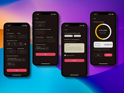 AC Power Usage Estimator - AC Electricity consumption calculator 2024 ac air conditioner bill calculator cooling design electricity energy life money power save summer technology ui update utility ux visual representation