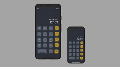 #DailyUI 4 app calculator design typography ui ux