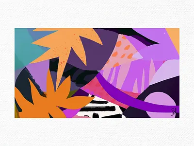 Purple Jasmine - Surface Pattern abstract adobephotoshop aestetich art artwork cutoutstyle design digitalart graphic design graphicdesign illustration matisse patterdesign pattern procreate shapeart surfacepattern