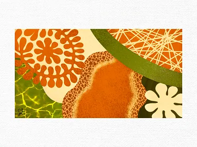 Amazon Leopar - Surface Pattern abstract abstractart adobephotoshop art brown cutoutstyle design digitalart graphic design graphicdesign illustration matisse orange pattern patternart procreate shape shapeart surfacepattern texture