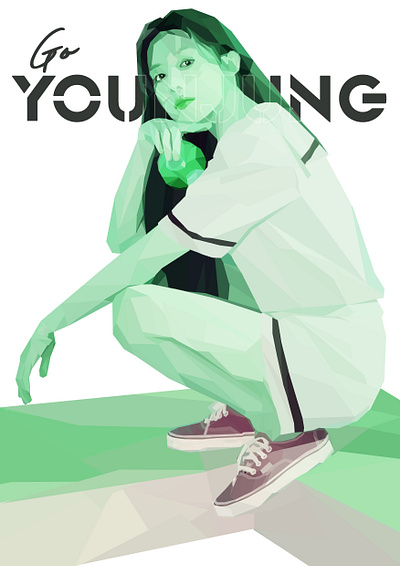 Go younjung - WPAP Vector goyounjung ilustrator vector wpap