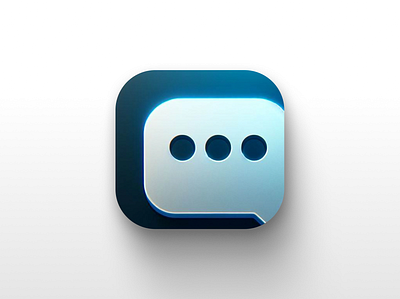 Chat AI Desktop App Icon ai app application branding chat design desktop generative ai icon logo