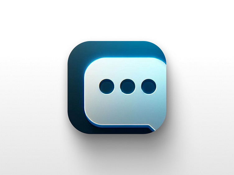 Chat AI Desktop App Icon by Sonny Lazuardi on Dribbble