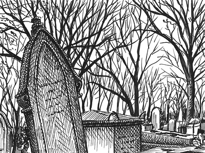 Leaning art artist artwork creepy drawing hand drawn horror illustration ink landscape