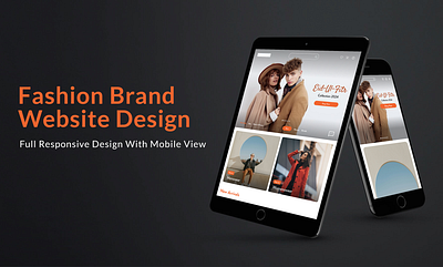 Fasion Brand Website Design fashion website responsive ui website