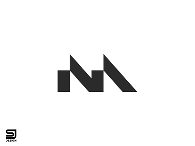 NM Logo branding design lettermark logo logo design logo folio logo maker logo portfolio minimal logo minimalist logo monogram logo nm nm letter logo nm letters nm logo nm monogram