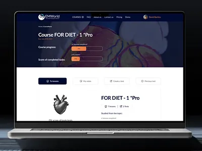 Medical E-Learning Platfrom UX/UI cloud crm crypto e learning education healthcare training medical medical education medical training app medicine platform ui web 3.0