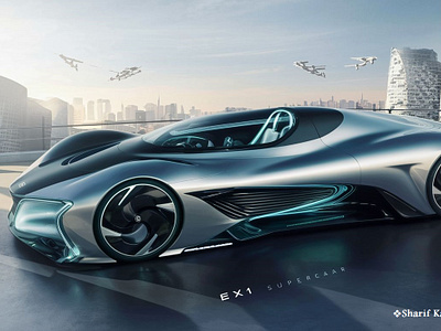 Kanani Motors EX1 Future Vision Supercar automobile cardesign concept design exteriordesign future kananimotors modern supercar vehicle