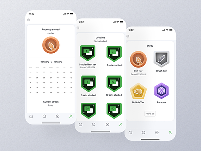 Achievement Mobile App Ui achievement achievement app achievement badges achievement dashboard achievement interface achievement page achievement screen achievement ui achievement unlock achievement view achievement widget achievements achievements badges achievements screen achievements ui achievements unlock app design screen ui