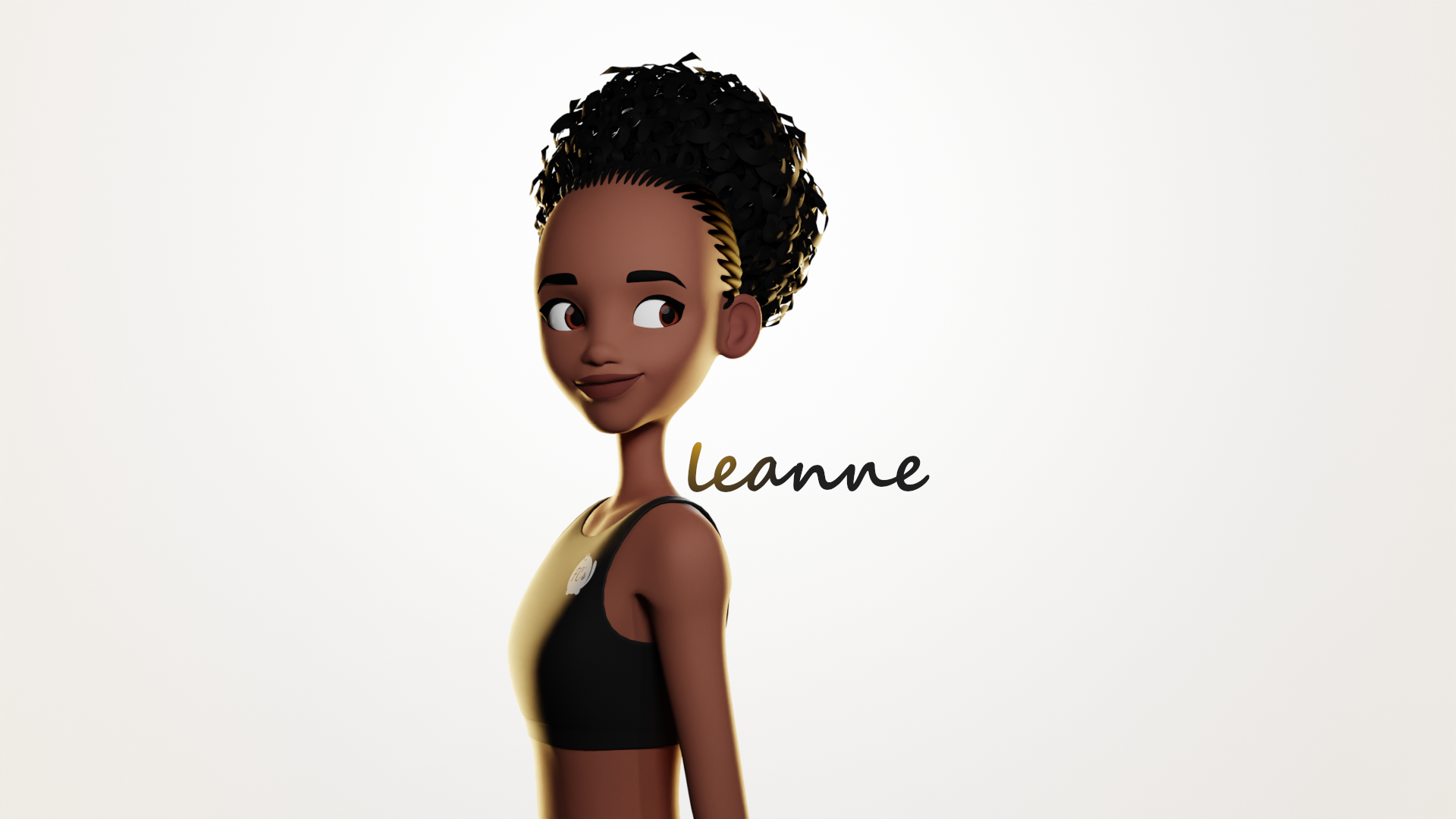 Leanne 3d cartoon cartoon character character design female character girl stylised stylized toon